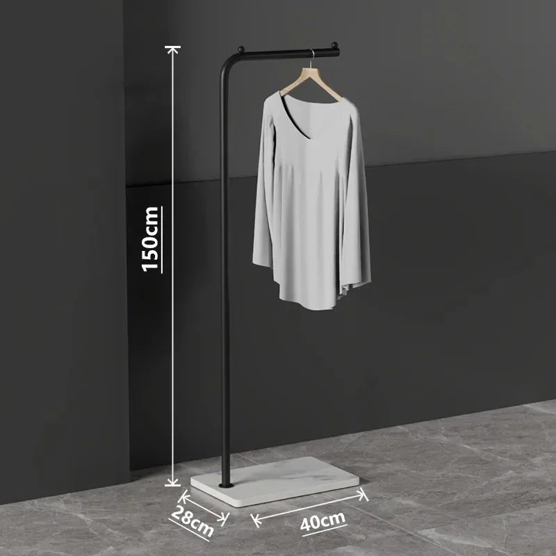 Parrot Metal Standing Coat Rack – stable marble for entryway