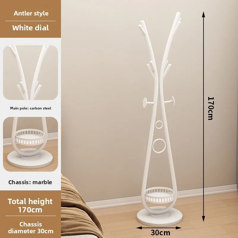Porte-Manteau sur Pied Métal Arbre – Design Élégant d'Entrée