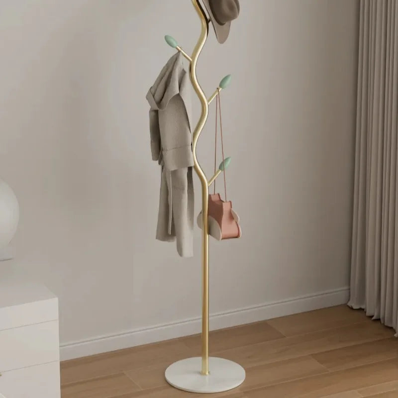 Porte-Manteau sur Pied Métal Design Arbre – 8 Crochets pour l'Entrée
