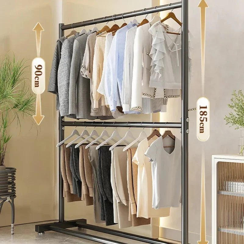 Porte-Manteau sur Pied Métal Pliable – penderie mobile pour chambre