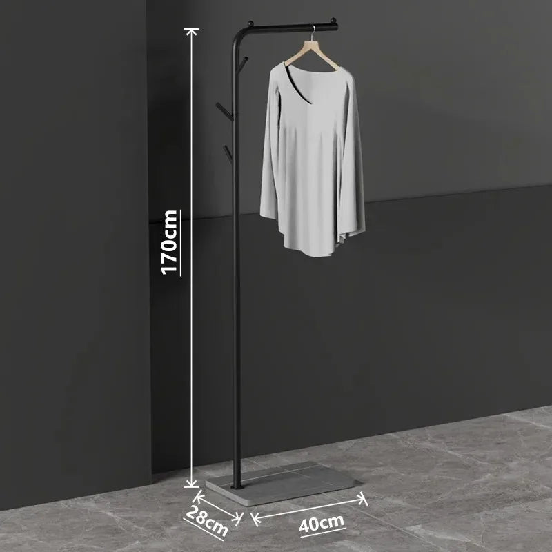 Parrot Metal Standing Coat Rack – stable marble for entryway
