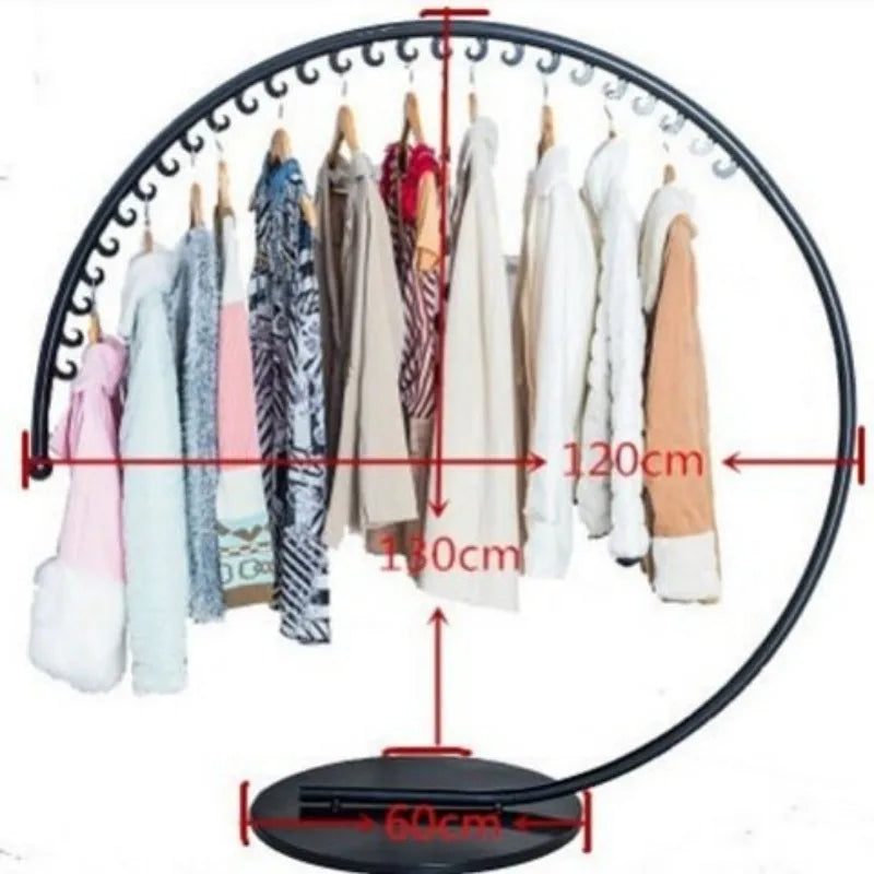 Freestanding Metal Coat Rack – ideal for entryway, stable base