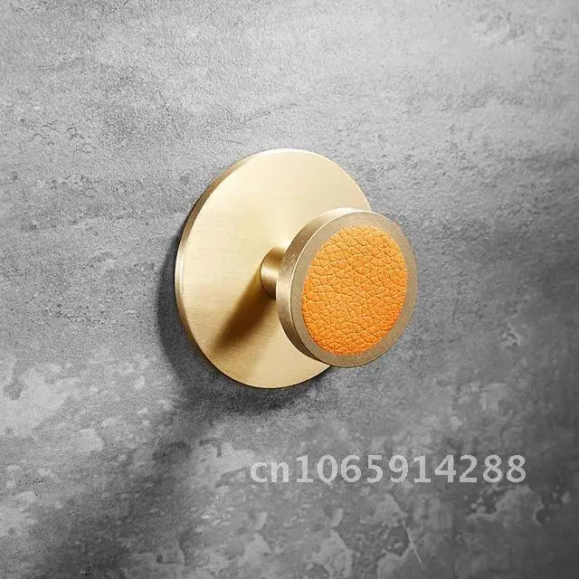 Patère Murale Laiton Design Sans Percer – Porte-Manteau d'Entrée