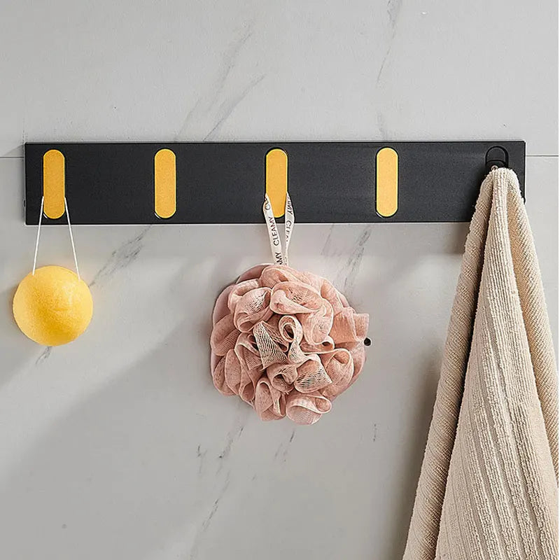Patère Murale Pliable Métal – Porte-Manteau Invisible 5 Crochets