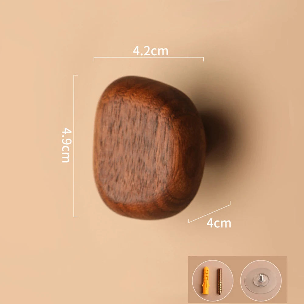 Patère Porte-Manteau Mural Bois Design – Galet Déco pour Entrée