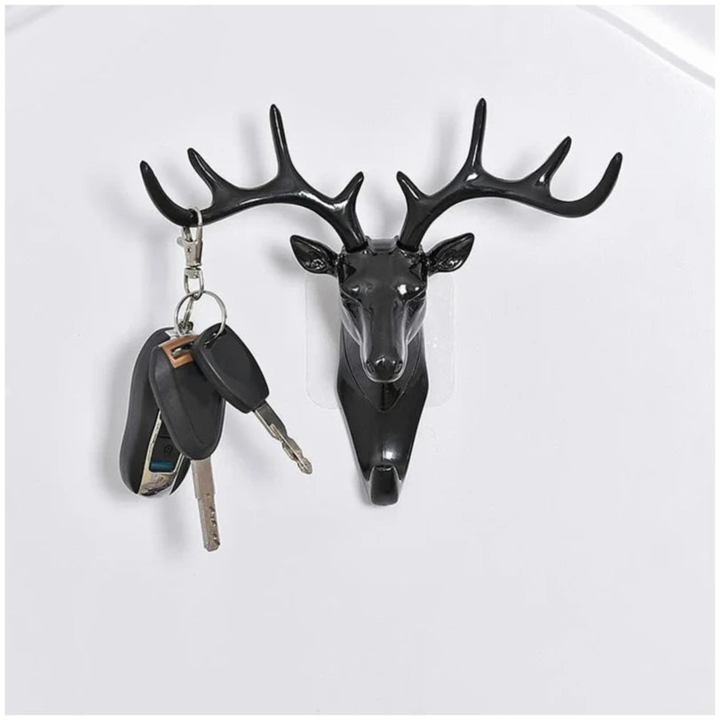 Porte-Manteau Mural Cerf Vintage – Patère Originale Déco d'Entrée