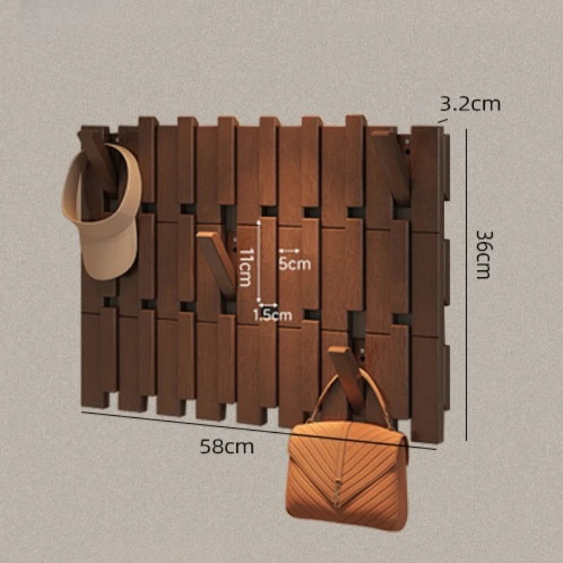 Meuble Porte-Manteau Bois Massif Aimanté – Vestiaire Grande Capacité