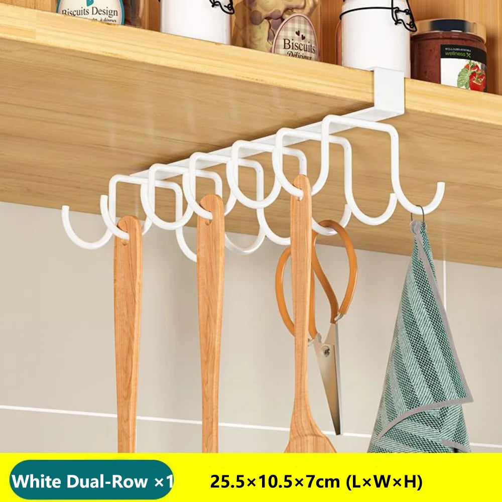 Rangement Suspendu Cuisine Métal – Sous Meuble, Sans Perçage