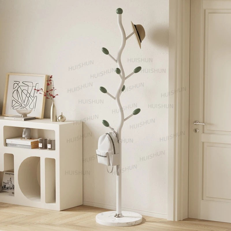 Freestanding Metal Parrot Coat Rack – Stone Base, Entryway