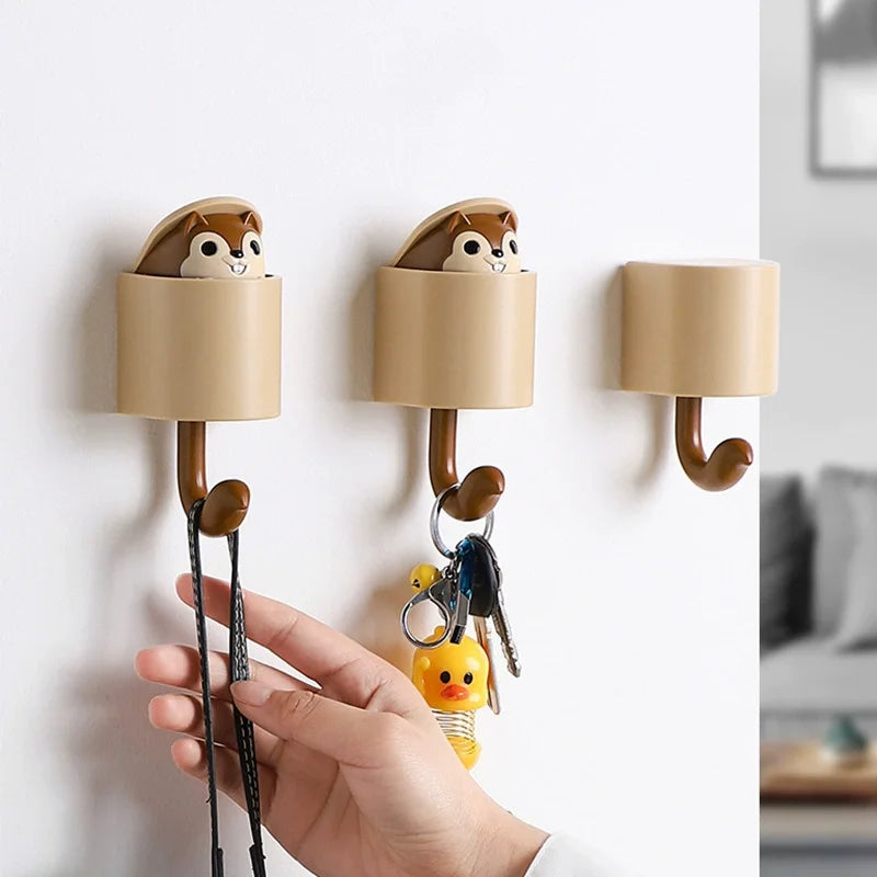 Patère Murale Adhésive Animaux Enfant – Porte-Manteau Sans Percer