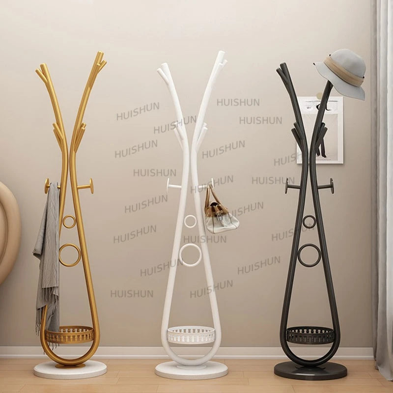 Porte-Manteau sur Pied Métal Arbre – Design Élégant d'Entrée
