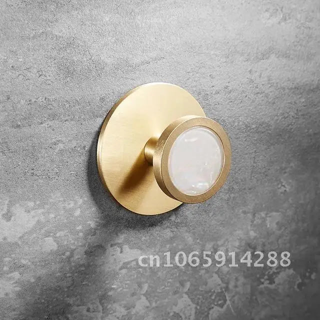 Patère Murale Laiton Design Sans Percer – Porte-Manteau d'Entrée