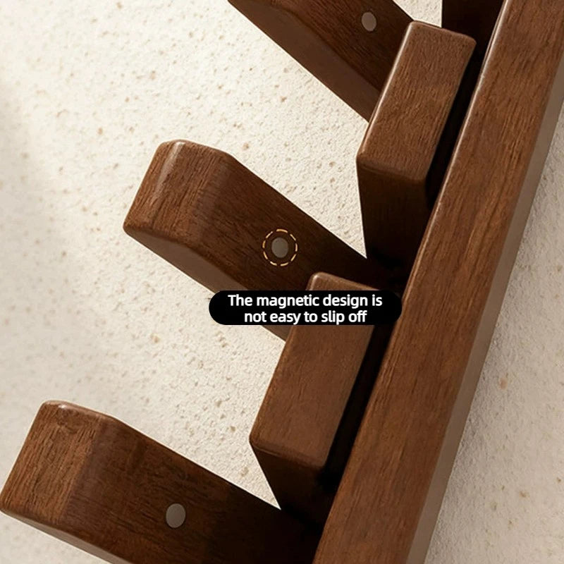 Meuble Porte-Manteau Bois Massif Aimanté – Vestiaire Grande Capacité