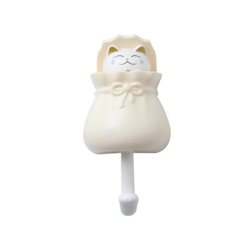 Patère Murale Chat Adhésive Sans Percer – Porte-Manteau Enfant