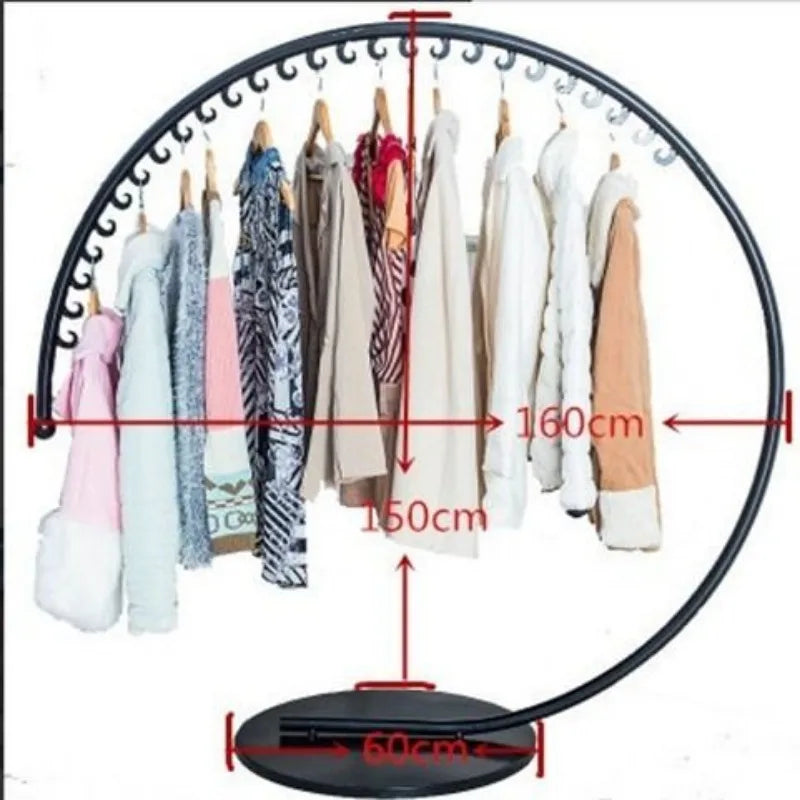 Freestanding Metal Coat Rack – ideal for entryway, stable base