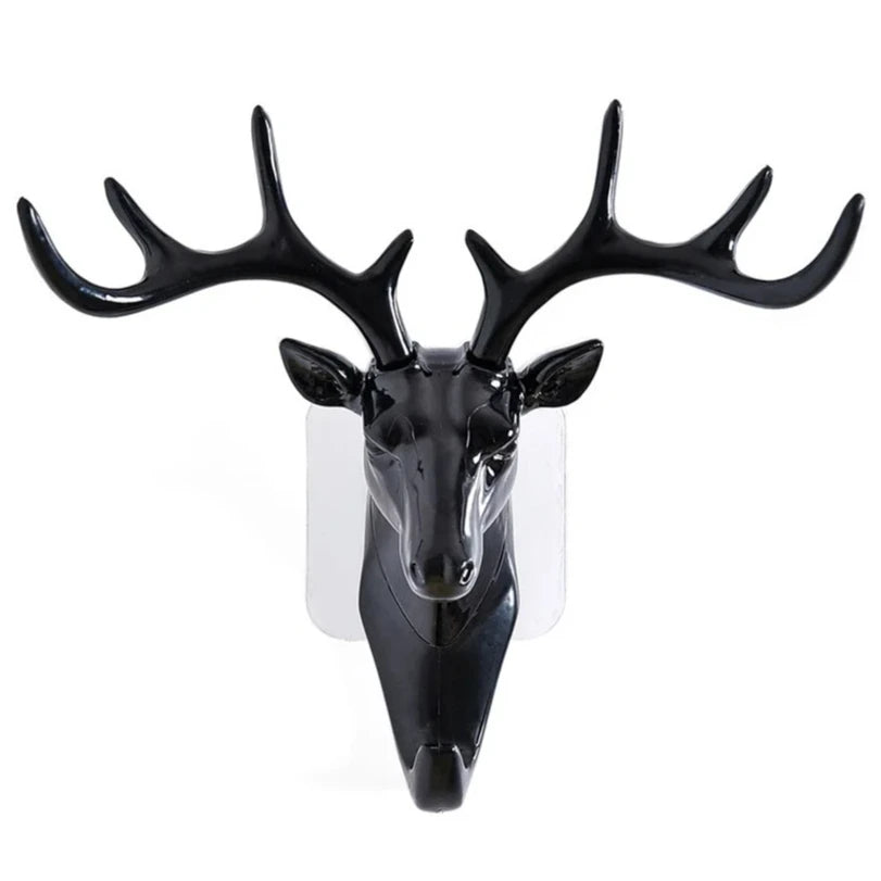 Porte-Manteau Mural Cerf Vintage – Patère Originale Déco d'Entrée