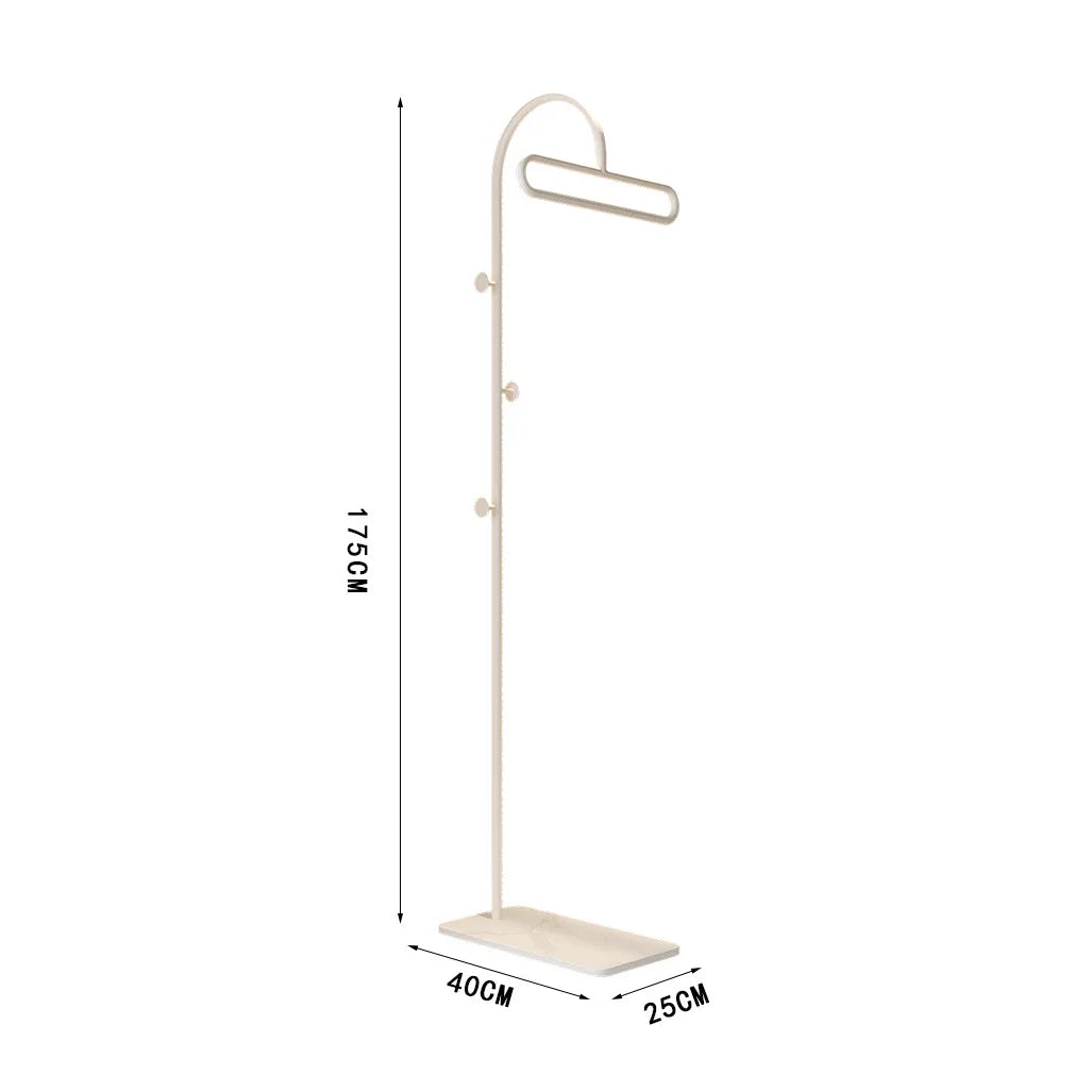 Porte-Manteau sur Pied Métal à Roulettes – Mobile pour l'Entrée