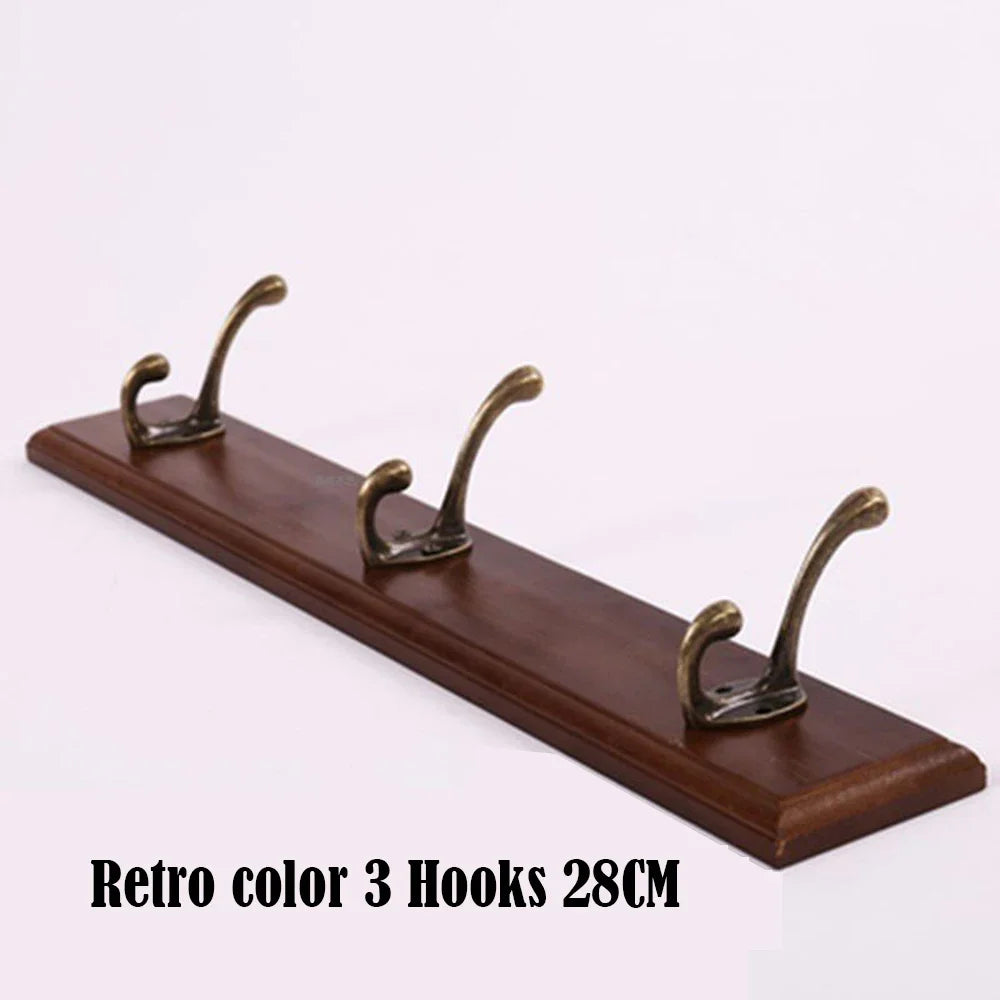 Porte-Manteau Mural Bois Vintage – entrée rangée en 5 minutes