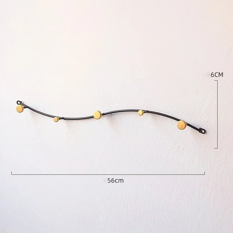 Porte-Manteau Mural Métal Design – 8 crochets pour entrée nette