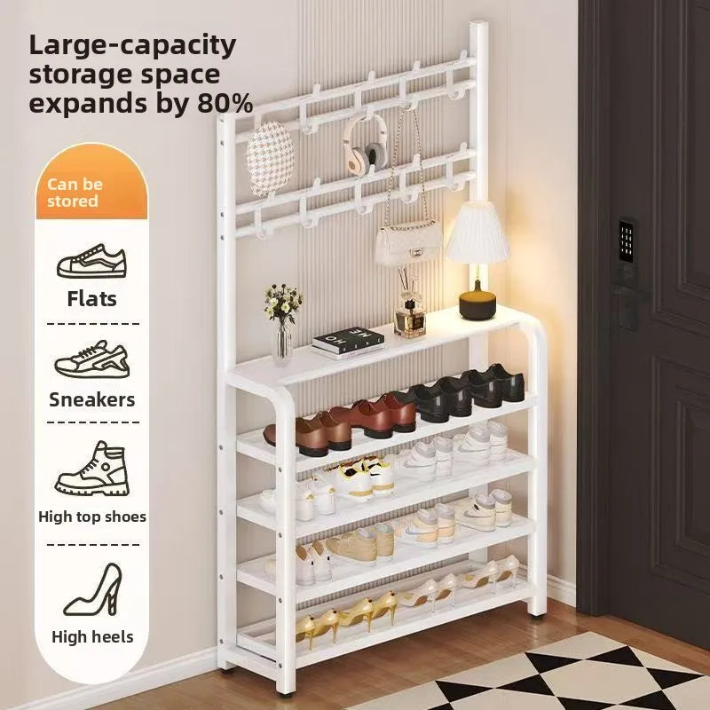Multi-Tier Metal Shoe Rack – Space-Saving Storage