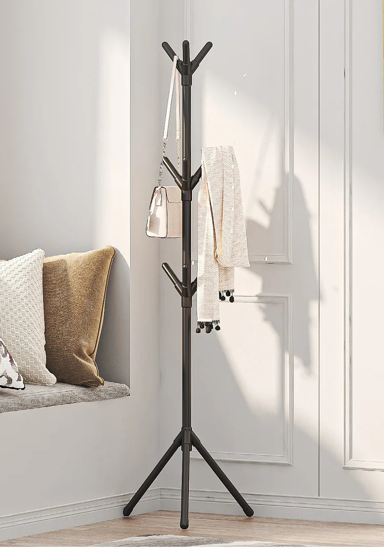 Porte-Manteau sur Pied Métal Design Pliable – Gain de Place Entrée
