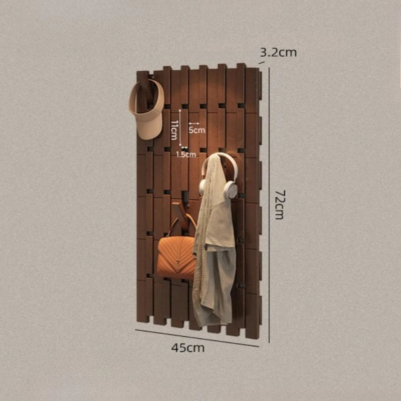 Meuble Porte-Manteau Bois Massif Aimanté – Vestiaire Grande Capacité