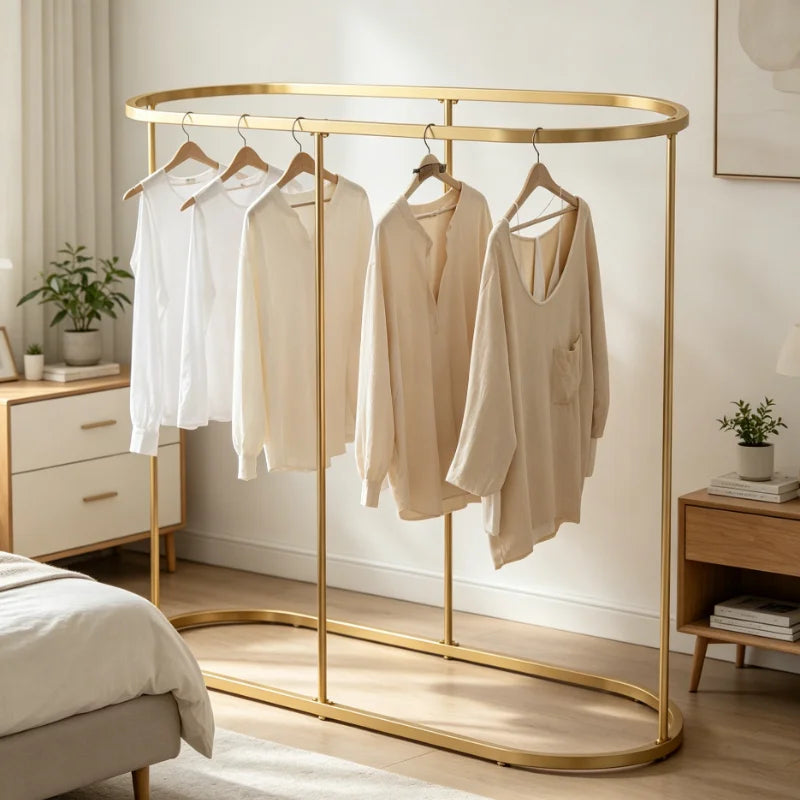 Porte-Manteau sur Pied Rond Métal Design Moderne – Portant de Boutique