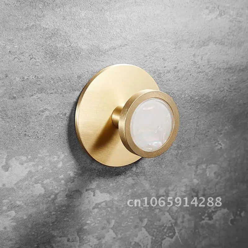 Patère Murale Laiton Design Sans Percer – Porte-Manteau d'Entrée