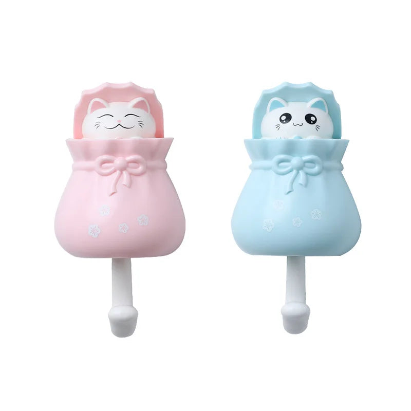 Patère Murale Chat Adhésive Sans Percer – Porte-Manteau Enfant