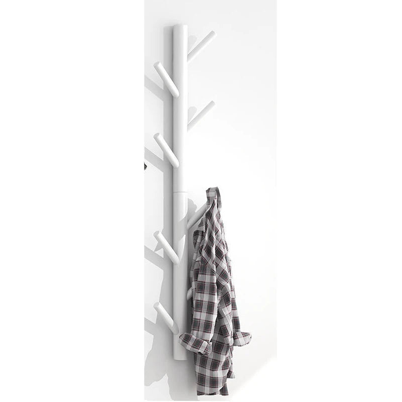 Porte-Manteau Mural Bois – Patère 4 ou 8 Crochets pour l'Entrée