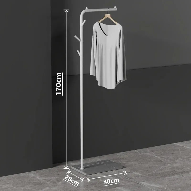 Parrot Metal Standing Coat Rack – stable marble for entryway