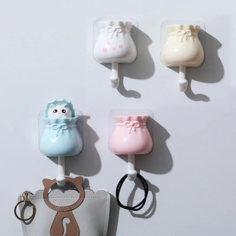 Patère Murale Chat Adhésive Sans Percer – Porte-Manteau Enfant