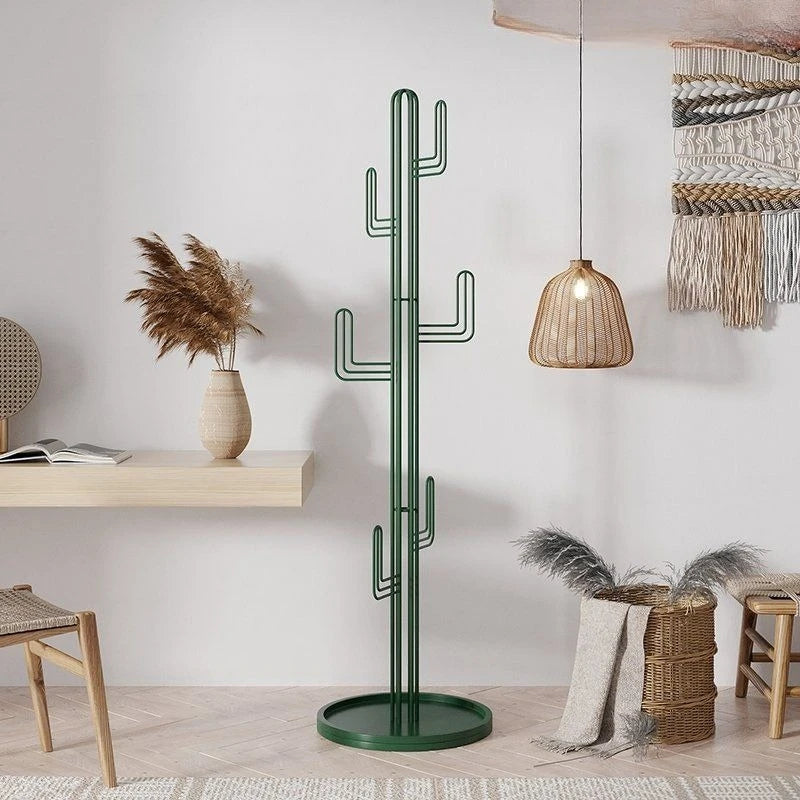 Freestanding Metal Cactus Design Coat Rack – space-saving for your entryway