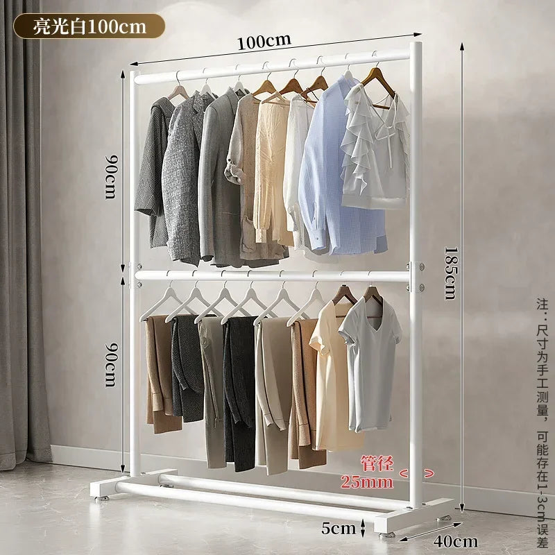 Porte-Manteau sur Pied Métal Pliable – penderie mobile pour chambre