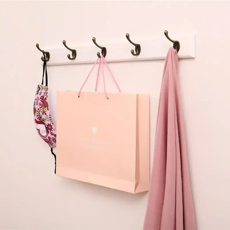 Porte-Manteau Mural Bois Vintage – entrée rangée en 5 minutes