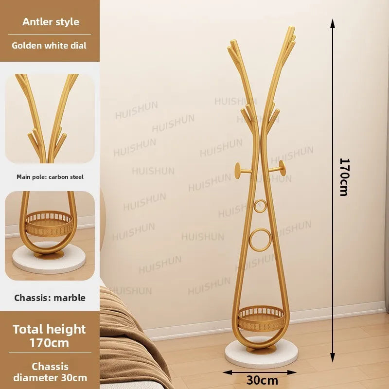 Porte-Manteau sur Pied Métal Arbre – Design Élégant d'Entrée