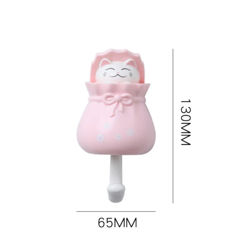 Patère Murale Chat Adhésive Sans Percer – Porte-Manteau Enfant