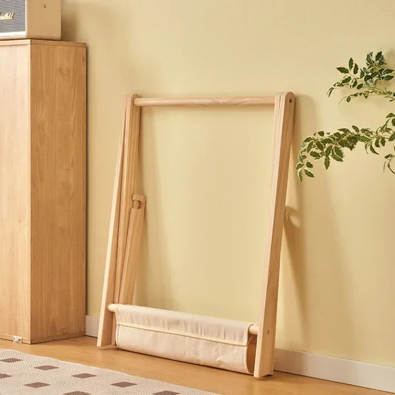 Porte-Manteau Enfant Bois Pliable – Rangement Chambre Montessori
