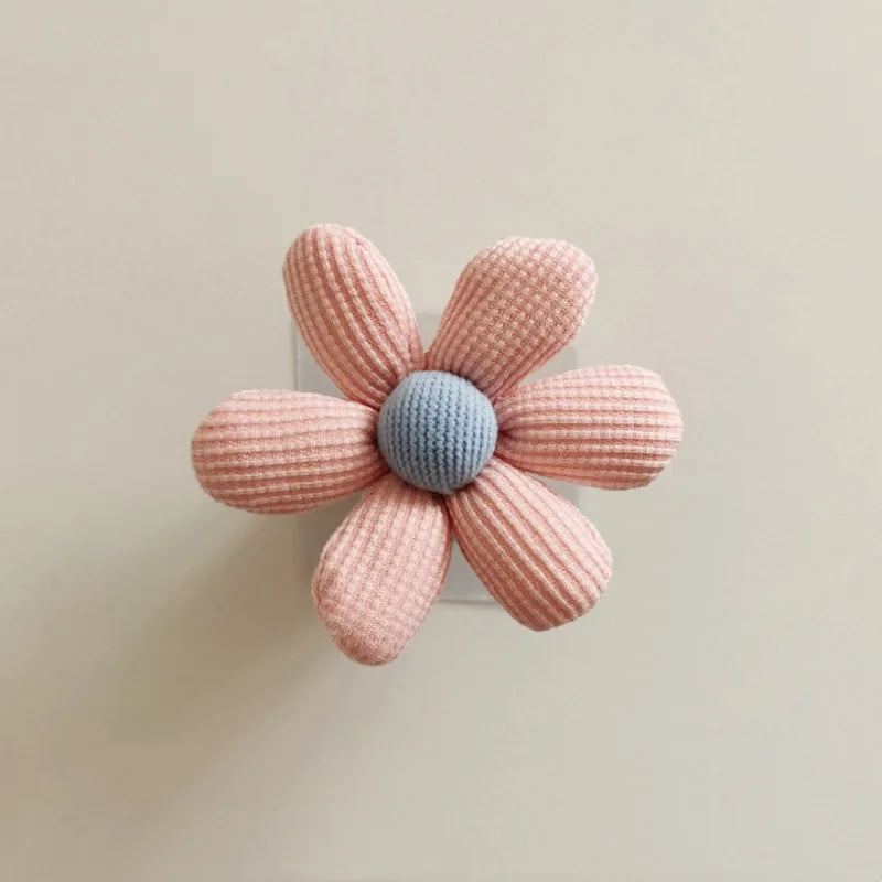 Porte-Manteau Mural Enfant Bois – Patère Fleur Adhésive Sans Percer