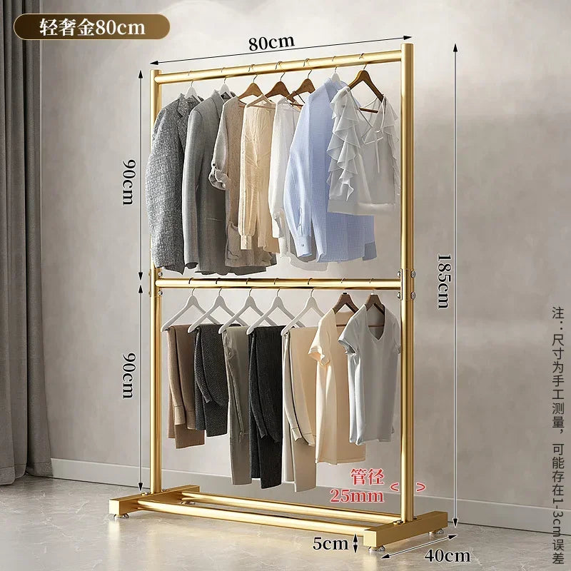 Porte-Manteau sur Pied Métal Pliable – penderie mobile pour chambre
