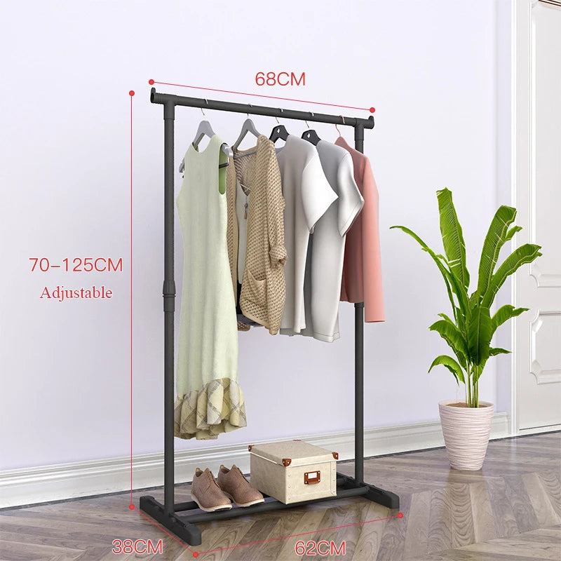 Porte-Manteau sur Pied Métal à Roulettes – Penderie Industrielle