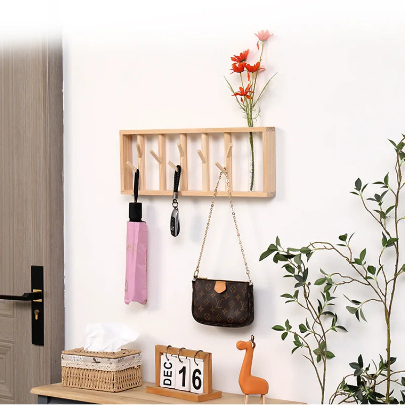Porte-Manteau Mural Bois Étagère Design – votre entrée enfin rangée