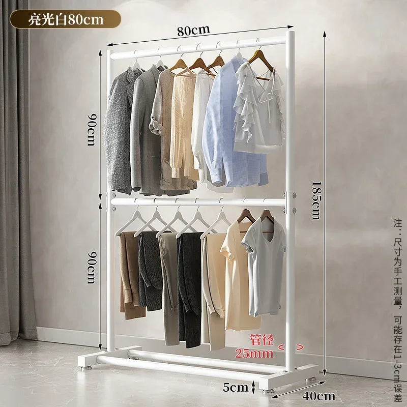 Porte-Manteau sur Pied Métal Pliable – penderie mobile pour chambre