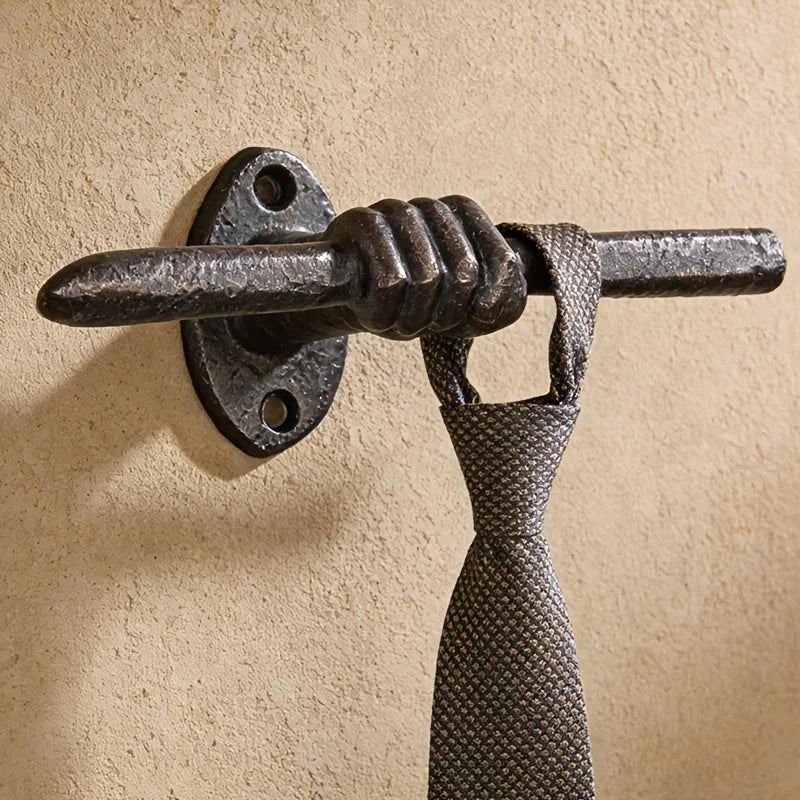 Patère Murale Fonte Vintage – Porte-Manteau Mural Déco d'Entrée