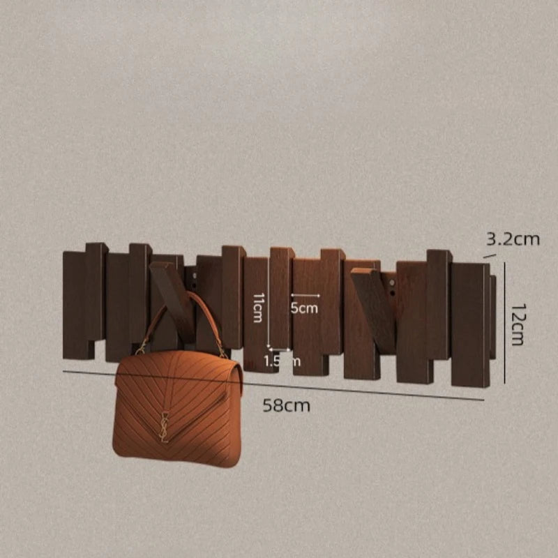 Meuble Porte-Manteau Bois Massif Aimanté – Vestiaire Grande Capacité