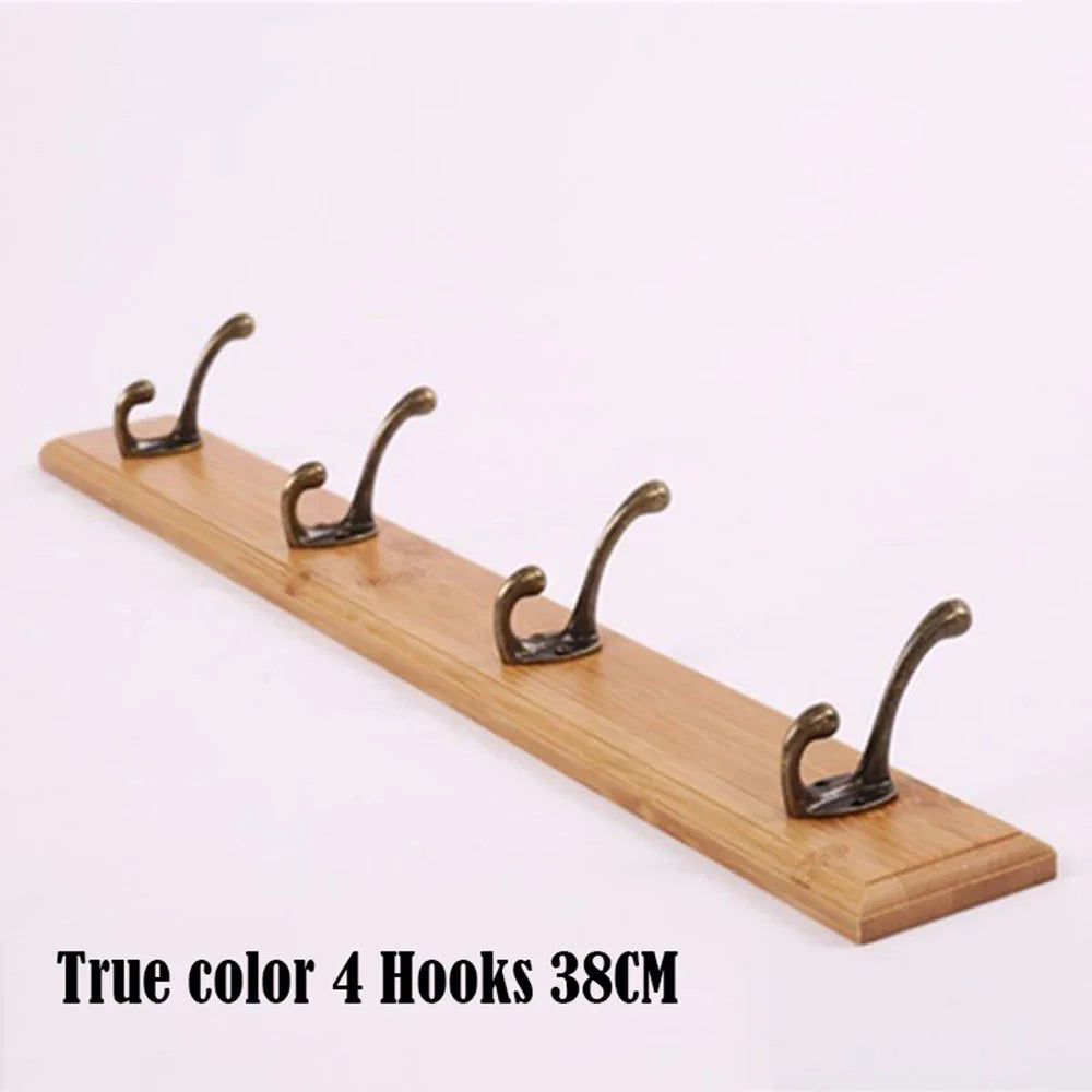 Porte-Manteau Mural Bois Vintage – entrée rangée en 5 minutes