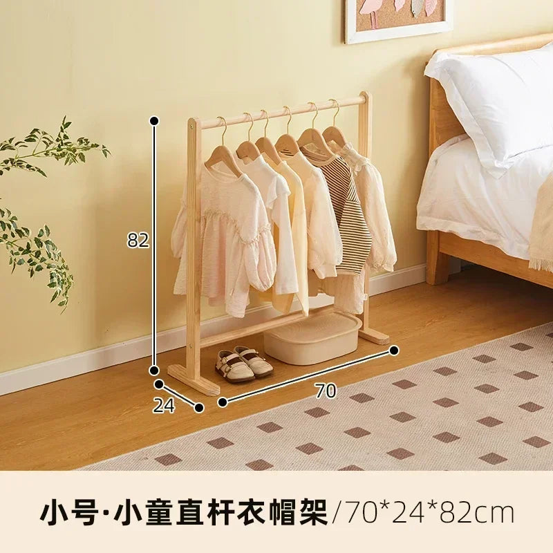 Porte-Manteau Enfant Bois Pliable – Rangement Chambre Montessori