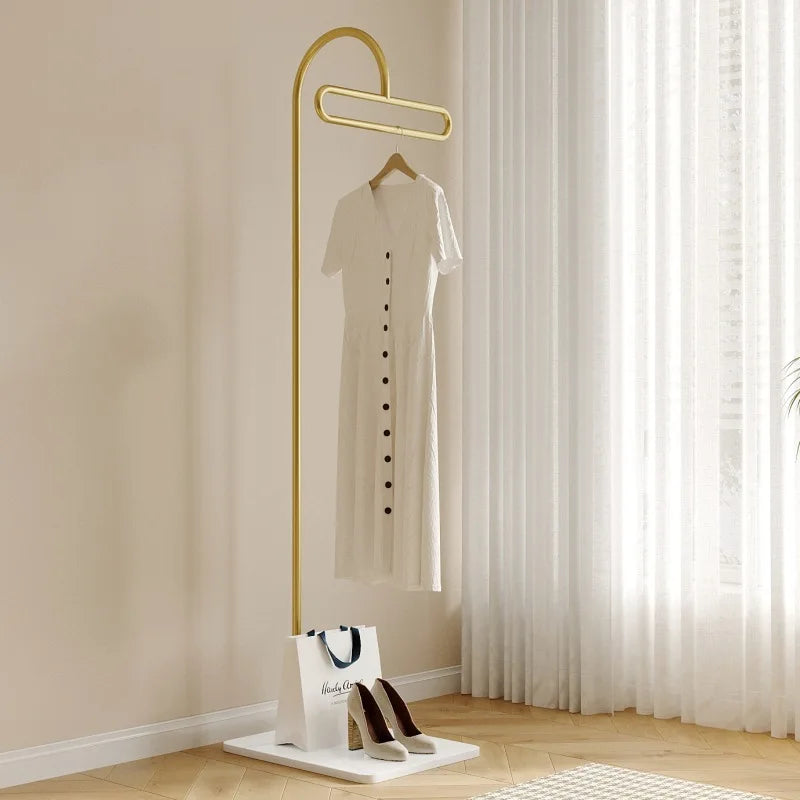 Porte-Manteau sur Pied Métal à Roulettes – Mobile pour l'Entrée