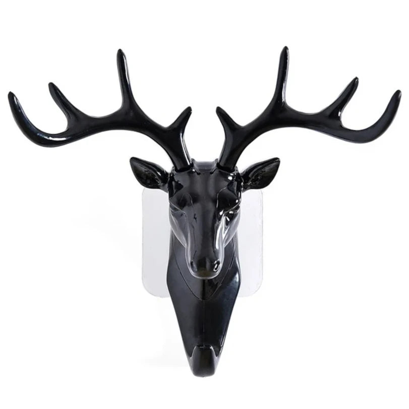 Porte-Manteau Mural Cerf Vintage – Patère Originale Déco d'Entrée