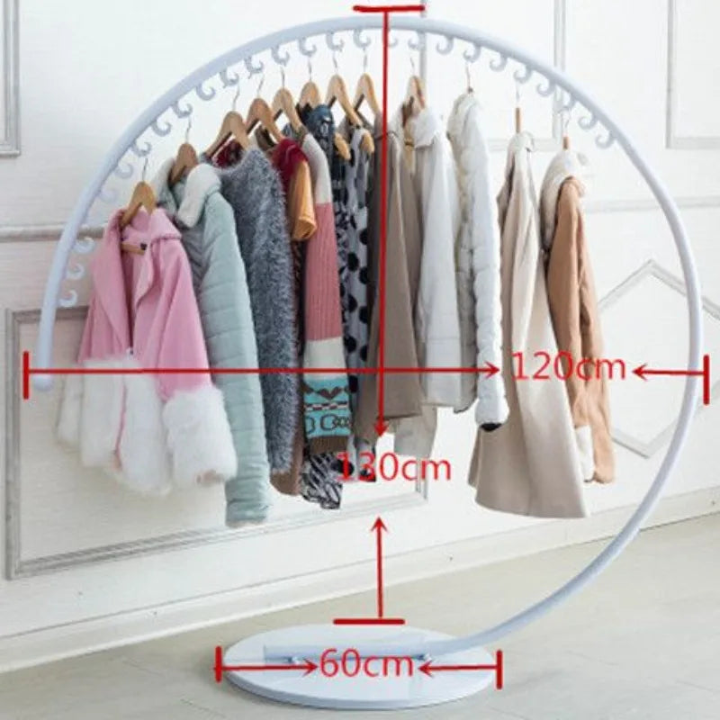 Freestanding Metal Coat Rack – ideal for entryway, stable base